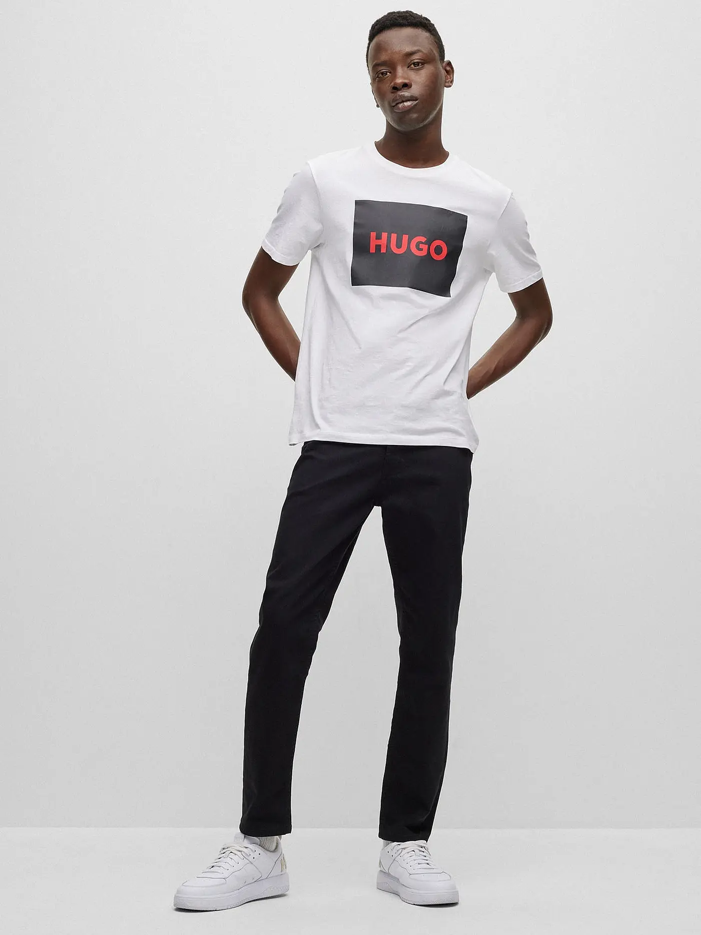 HUGO | T-Shirt Regular Fit DULIVE 222 | weiss